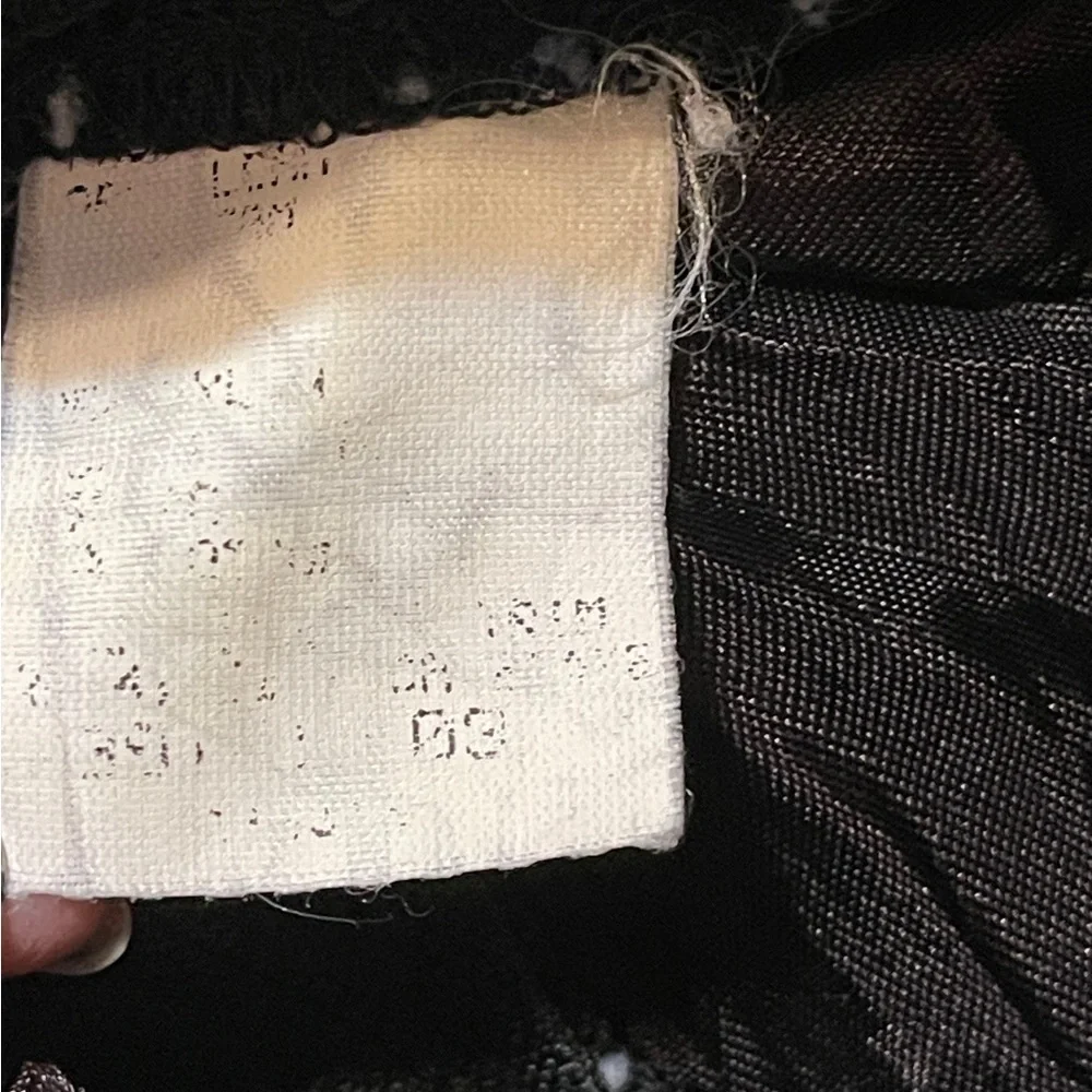 Jessica McClintock Gunne Sax Black Lace Sequin Midi Dress Gothic Romantic 9/10 - Picture 9 of 11